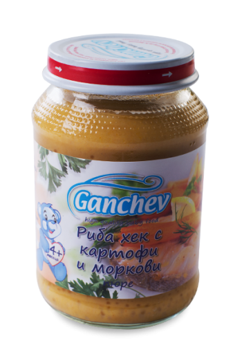 Ганчев Риба с картофи и моркови 190г. - Ganchev