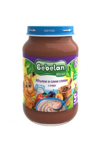 Бебелан Ябълка, Сливи с Елда 190гр. - Bebelan