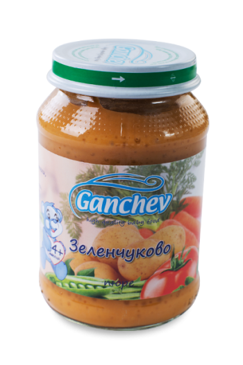 Ганчев Зеленчуково пюре 190г. цена 1.70лв - Ganchev Ганчев Зеленчуково пюре 190г. - Ganchev