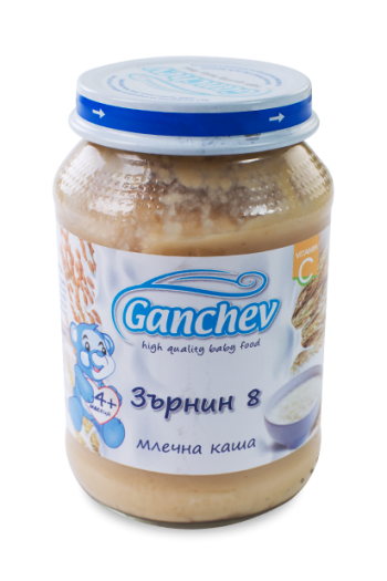 Ганчев Мл. каша Зърнин 8 190г. цена 1.65лв - Ganchev Ганчев Мл. каша Зърнин 8 190г. - Ganchev