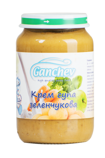 Ганчев Зеленчукова крем супа 12+м. цена 1.70лв - Ganchev Ганчев Зеленчукова крем супа 12+м. - Ganchev